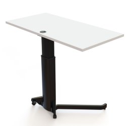 ConSet H�ve S�nkebord 120x60 - 501-19 - Hvid bordplade - sort stel