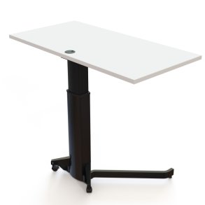 ConSet H�ve S�nkebord 120x60 - 501-19 - Hvid bordplade - sort stel