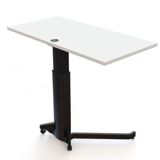 ConSet H�ve S�nkebord 120x60 - 501-19 - Hvid bordplade - sort stel