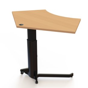 ConSet H�ve S�nkebord 138x92 - 501-19 - B�g bordplade - sort stel