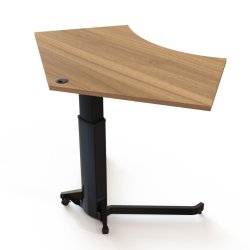 ConSet H�ve S�nkebord 138x92 - 501-19 - Valn�d bordplade - sort stel