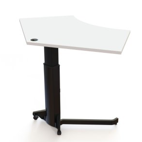 ConSet H�ve S�nkebord 138x92 - 501-19 - Hvid bordplade - sort stel