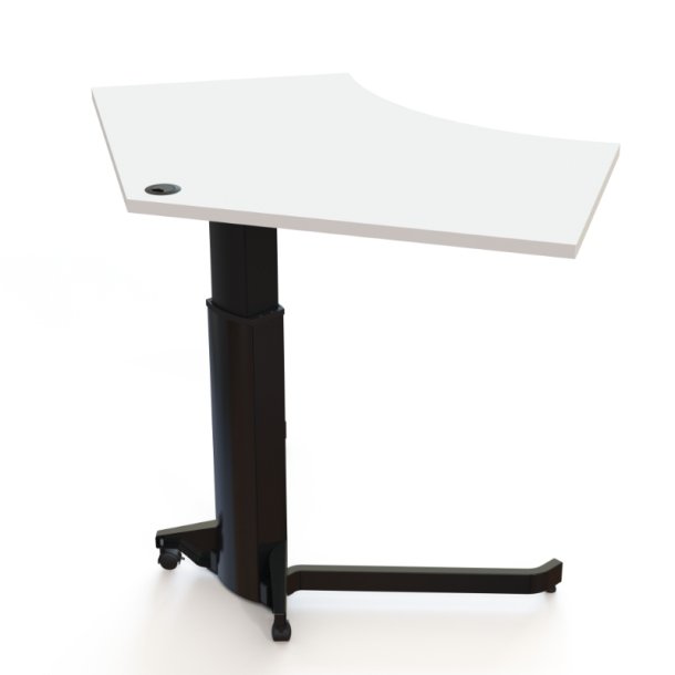 ConSet H�ve S�nkebord 138x92 - 501-19 - Hvid bordplade - sort stel
