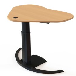 ConSet H�ve S�nkebord 117x90 - 501-19 - B�g bordplade - sort stel
