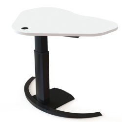 ConSet H�ve S�nkebord 117x90 - 501-19 - Hvid bordplade - sort stel