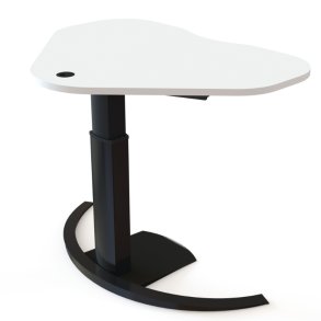 ConSet H�ve S�nkebord 117x90 - 501-19 - Hvid bordplade - sort stel
