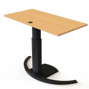 ConSet H�ve S�nkebord 120x60 - 501-19 - B�g bordplade - sort stel