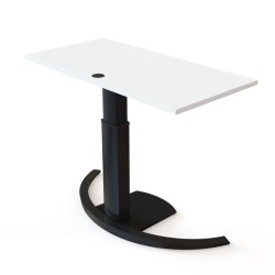 ConSet H�ve S�nkebord 120x60 - 501-19 - Hvid bordplade - sort stel