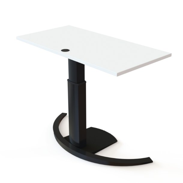 ConSet H�ve S�nkebord 120x60 - 501-19 - Hvid bordplade - sort stel