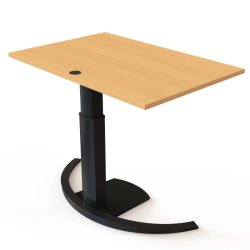 ConSet H�ve S�nkebord 120x80 - 501-19 - B�g bordplade - sort stel
