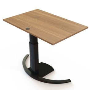 ConSet H�ve S�nkebord 120x80 - 501-19 - Valn�d bordplade - sort stel
