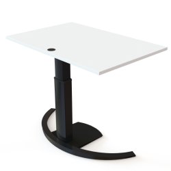 ConSet H�ve S�nkebord 120x80 - 501-19 - Hvid bordplade - sort stel