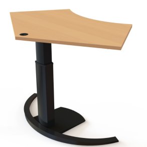 ConSet H�ve S�nkebord 138x92 - 501-19 - B�g bordplade - sort stel