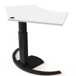 ConSet H�ve S�nkebord 138x92 - 501-19 - Hvid bordplade - sort stel