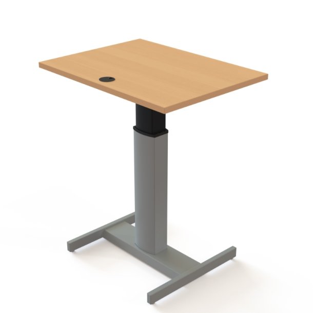 ConSet H�ve S�nkebord 80x60 - 501-19 - B�g bordplade - s�lv stel