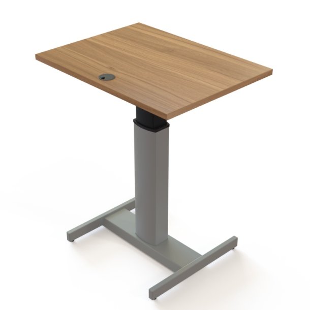 ConSet H�ve S�nkebord 80x60 - 501-19 - Valn�d bordplade - s�lv stel