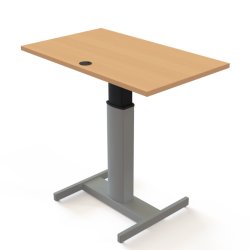 ConSet H�ve S�nkebord 100x60 - 501-19 - B�g bordplade - s�lv stel