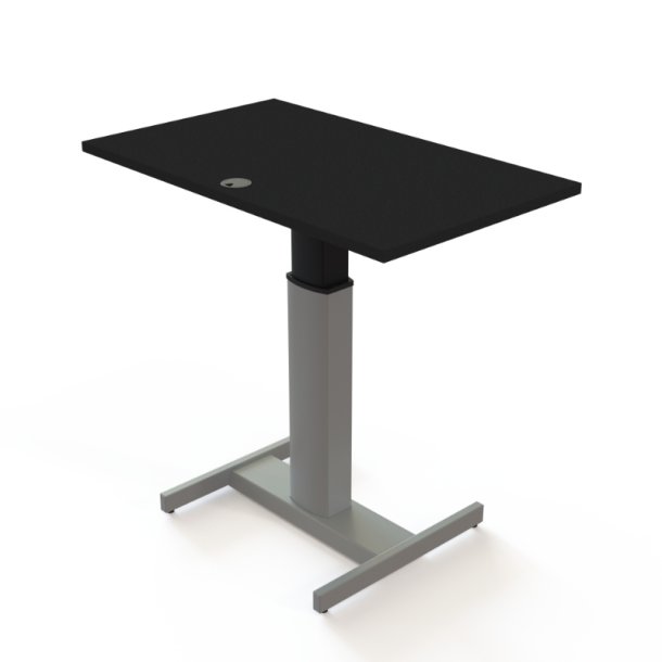 ConSet H�ve S�nkebord 100x60 - 501-19 - Sort bordplade - s�lv stel