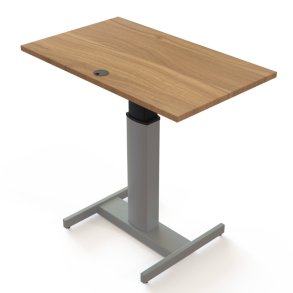 ConSet H�ve S�nkebord 100x60 - 501-19 - Valn�d bordplade - s�lv stel