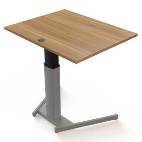 ConSet H�ve S�nkebord 100x80 - 501-19 - Valn�d bordplade - s�lv stel