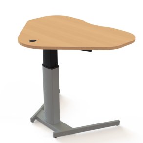 ConSet H�ve S�nkebord 117x90 - 501-19 - B�g bordplade - s�lv stel