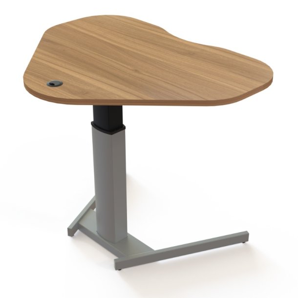 ConSet H�ve S�nkebord 117x90 - 501-19 - Valn�d bordplade - s�lv stel