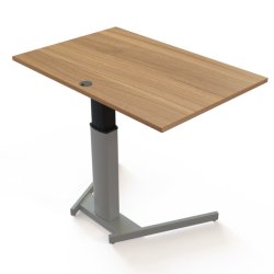 ConSet H�ve S�nkebord 120x80 - 501-19 - Valn�d bordplade - s�lv stel