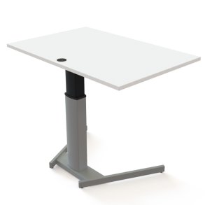 ConSet H�ve S�nkebord 120x80 - 501-19 - Hvid bordplade - s�lv stel
