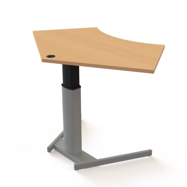 ConSet H�ve S�nkebord 138x92 - 501-19 - B�g bordplade - s�lv stel