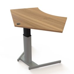 ConSet H�ve S�nkebord 138x92 - 501-19 - Valn�d bordplade - s�lv stel