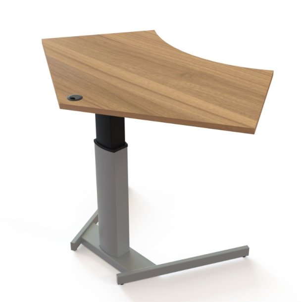 ConSet H�ve S�nkebord 138x92 - 501-19 - Valn�d bordplade - s�lv stel