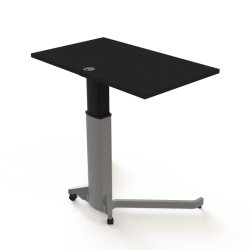 ConSet H�ve S�nkebord 100x60 - 501-19 - Sort bordplade - s�lv stel