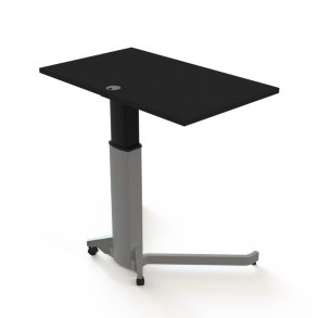 ConSet H�ve S�nkebord 100x60 - 501-19 - Sort bordplade - s�lv stel