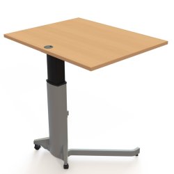 ConSet H�ve S�nkebord 100x80 - 501-19 - B�g bordplade - s�lv stel