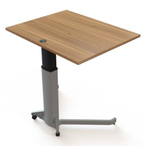 ConSet H�ve S�nkebord 100x80 - 501-19 - Valn�d bordplade - s�lv stel