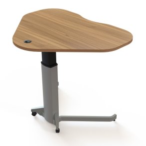 ConSet H�ve S�nkebord 117x90 - 501-19 - Valn�d bordplade - s�lv stel