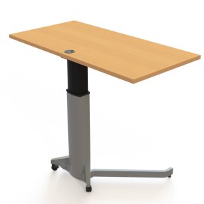 ConSet H�ve S�nkebord 120x60 - 501-19 - B�g bordplade - s�lv stel