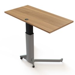 ConSet H�ve S�nkebord 120x60 - 501-19 - Valn�d bordplade - s�lv stel