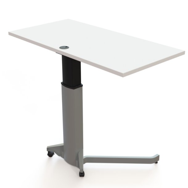 ConSet H�ve S�nkebord 120x60 - 501-19 - Hvid bordplade - s�lv stel