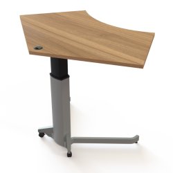 ConSet H�ve S�nkebord 138x92 - 501-19 - Valn�d bordplade - s�lv stel