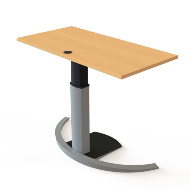 ConSet H�ve S�nkebord 120x60 - 501-19 - B�g bordplade - s�lv stel