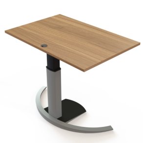 ConSet H�ve S�nkebord 120x80 - 501-19 - Valn�d bordplade - s�lv stel