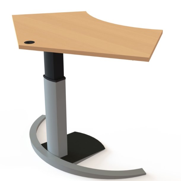 ConSet H�ve S�nkebord 138x92 - 501-19 - B�g bordplade - s�lv stel