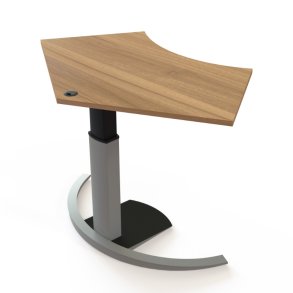 ConSet H�ve S�nkebord 138x92 - 501-19 - Valn�d bordplade - s�lv stel