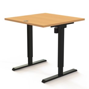 ConSet H�ve S�nkebord 80x80 - 501-20 - B�g bordplade - sort stel
