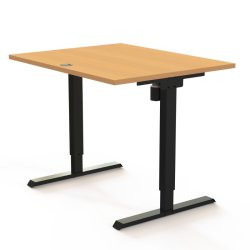ConSet H�ve S�nkebord 100x80 - 501-20 - B�g bordplade - sort stel