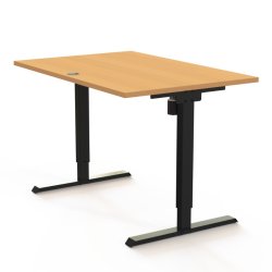 ConSet H�ve S�nkebord 120x80 - 501-20 - B�g bordplade - sort stel
