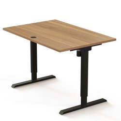 ConSet H�ve S�nkebord 120x80 - 501-20 - Valn�d bordplade - sort stel