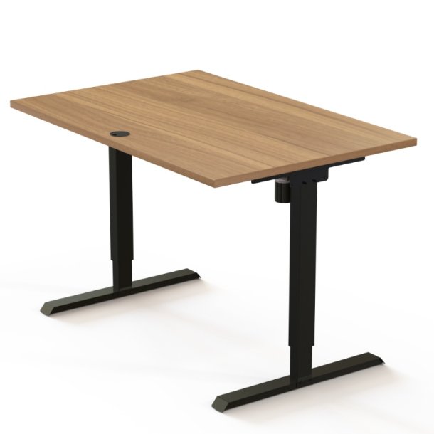 ConSet H�ve S�nkebord 120x80 - 501-20 - Valn�d bordplade - sort stel