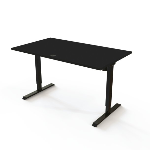 ConSet H�ve S�nkebord 140x80 - 501-20 - Sort bordplade - sort stel